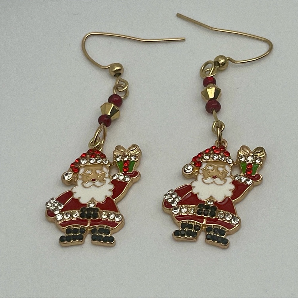 Santa Dangle Earrings